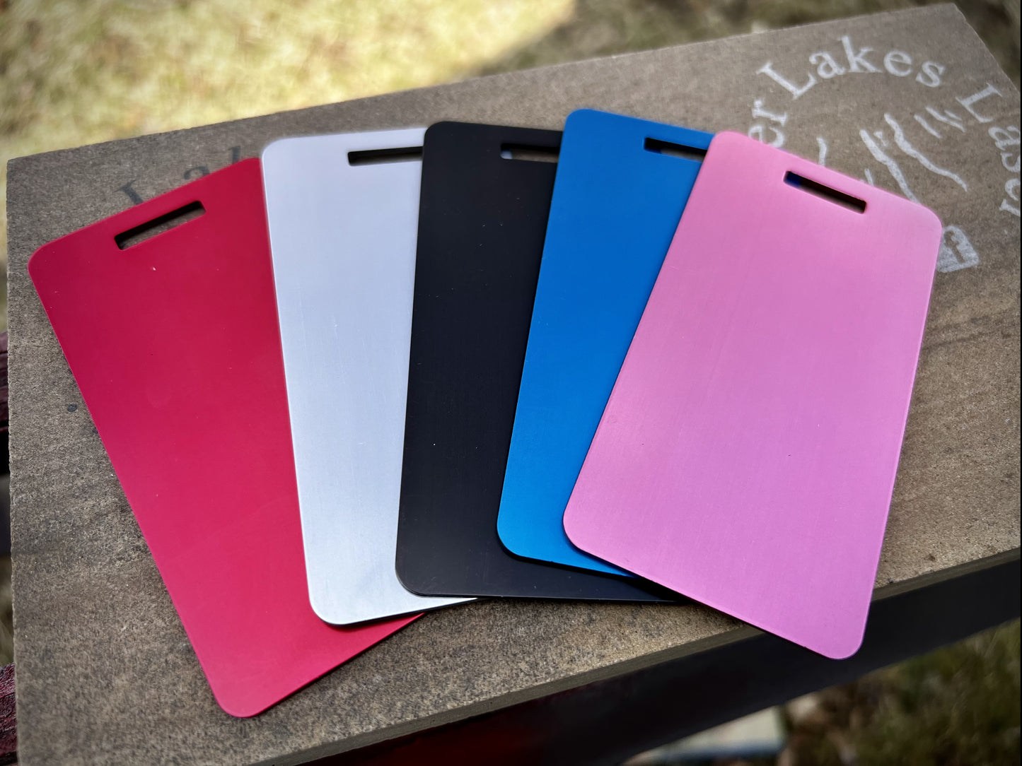 Anodized Aluminum Luggage Tags