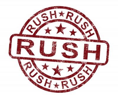 Rush order
