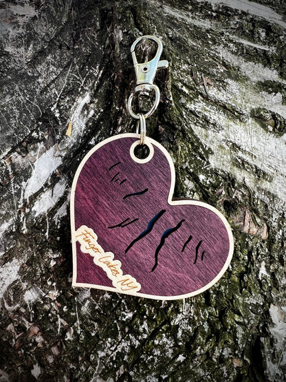 heart keychain